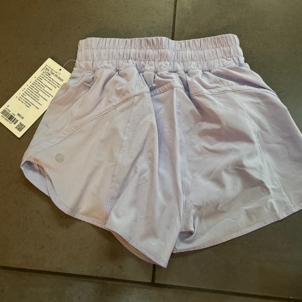 NWT Lululemon track that HR lined shorts 3”